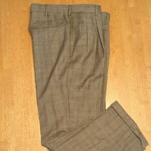 Jos. A. Bank Black and Brown Plaid Trousers